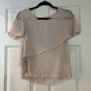 Pins & Needles Cream Layered Blouse